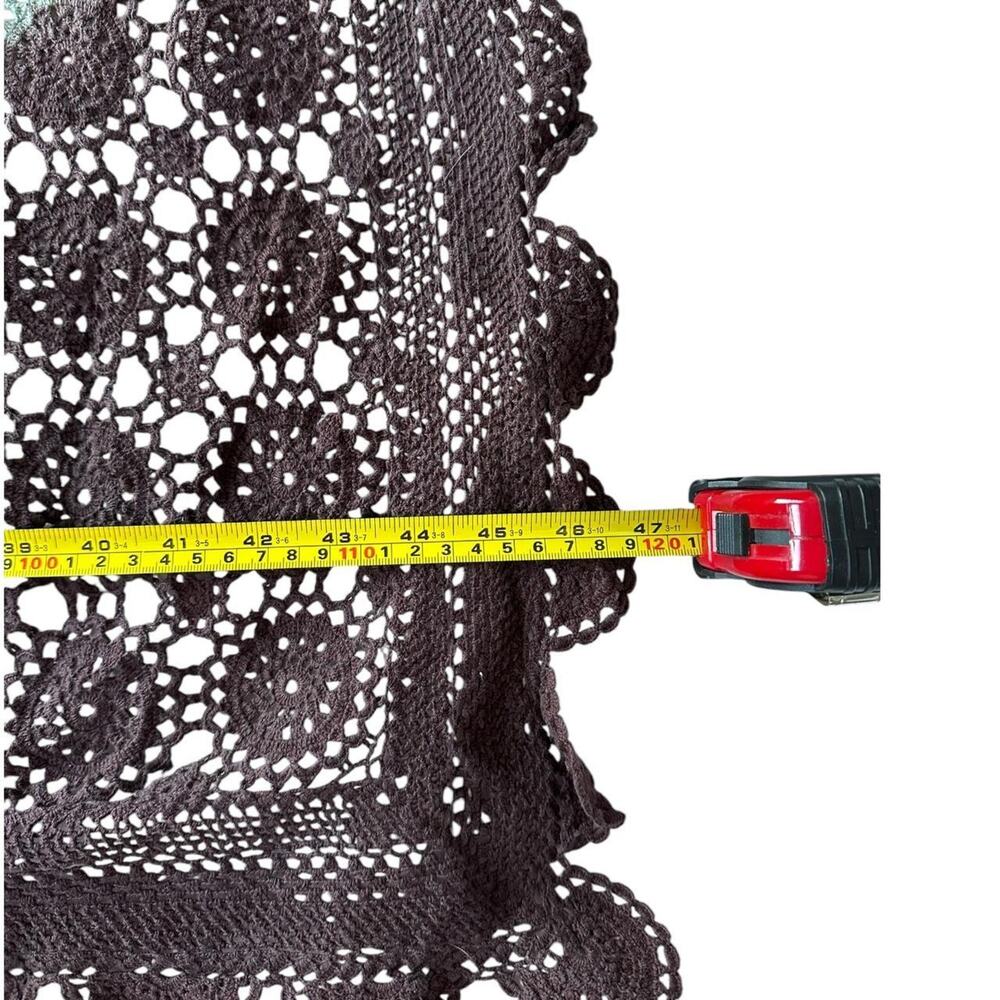 Upcycled Tie Dye Vintage Crochet Cotton Lace - Picture 4 of 6